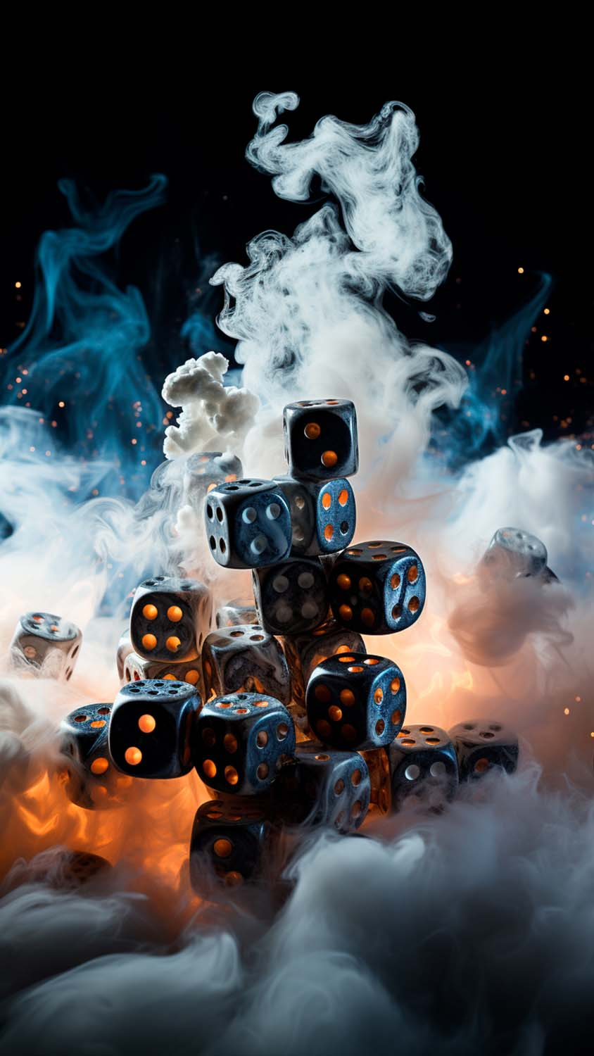 Dices Smoke iPhone Wallpaper 4K  iPhone Wallpapers