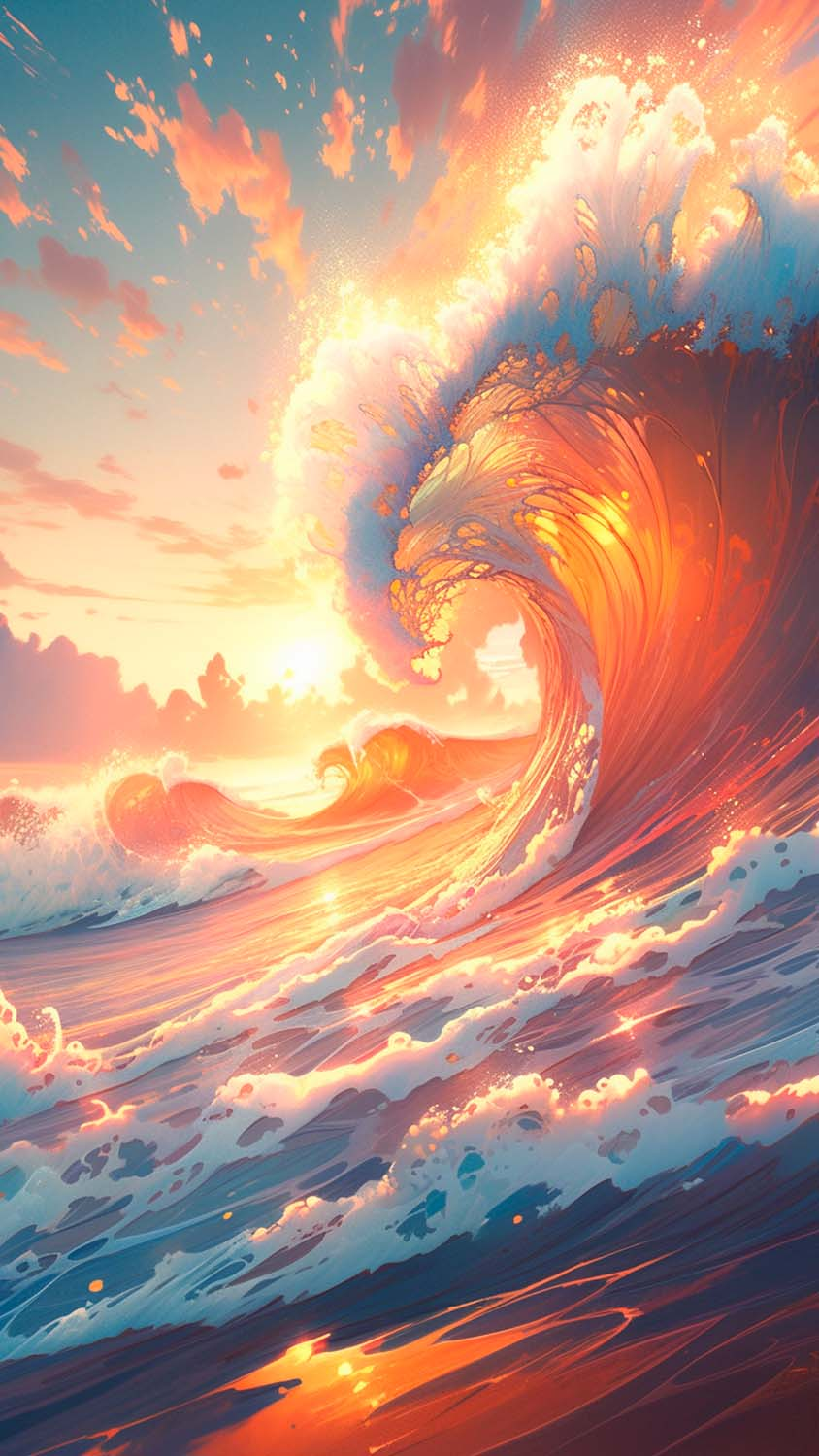Sunshine Ocean Waves iPhone Wallpaper 4K  iPhone Wallpapers