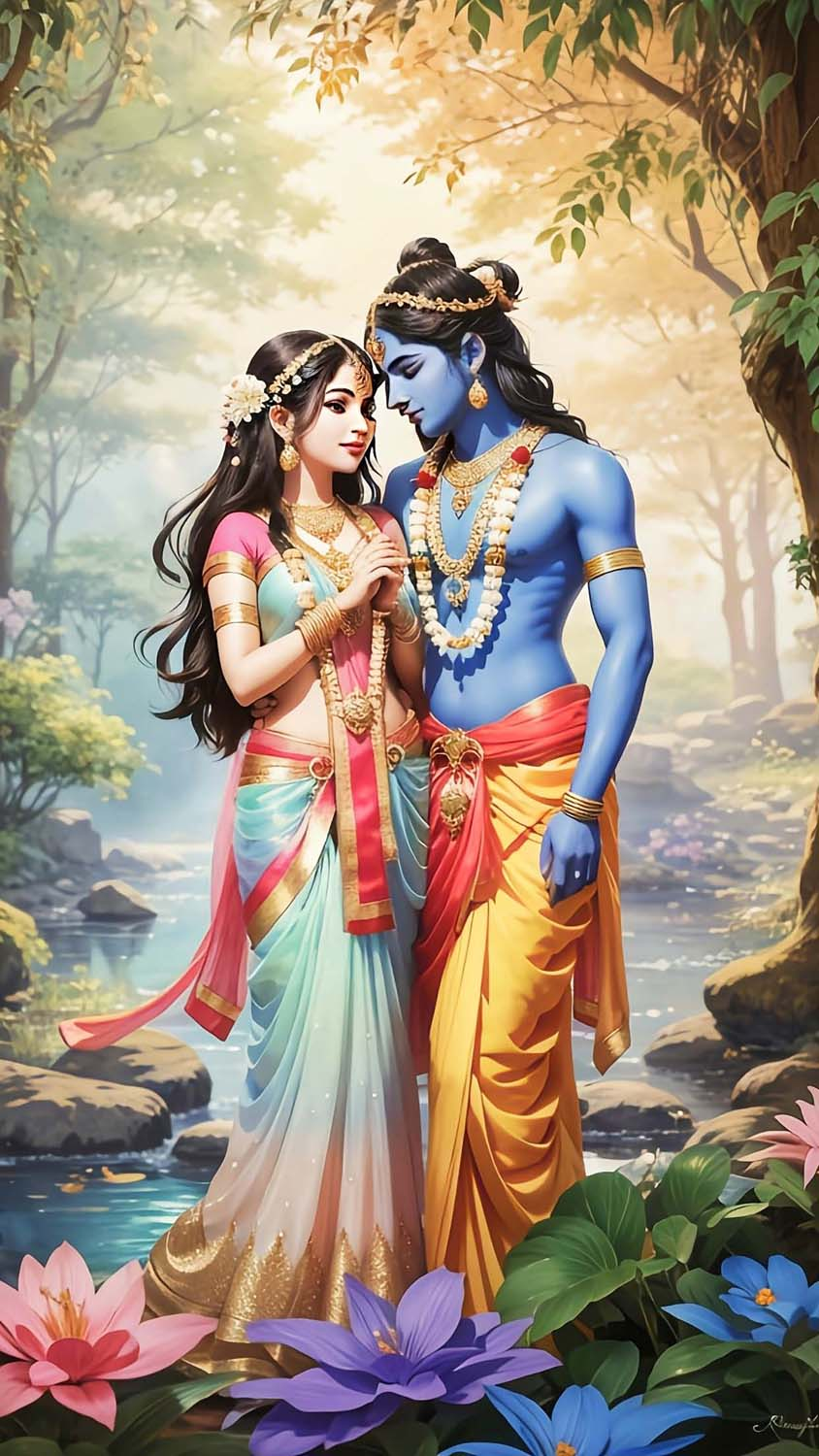 Radha Krishna iPhone Wallpaper 4K  iPhone Wallpapers