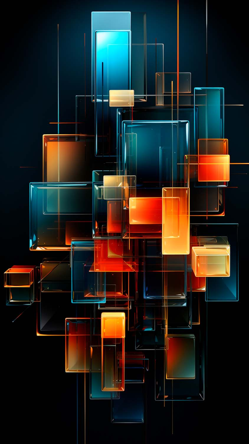 Crystal Rectangle Blocks iPhone Wallpaper 4K  iPhone Wallpapers