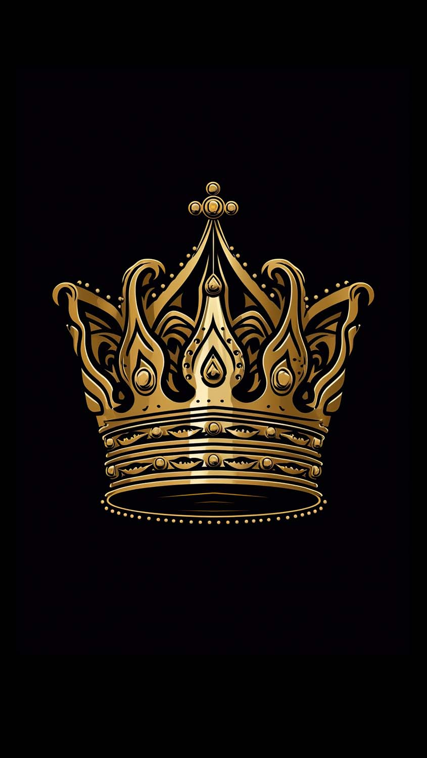 Golden Crown iPhone Wallpaper 4K  iPhone Wallpapers