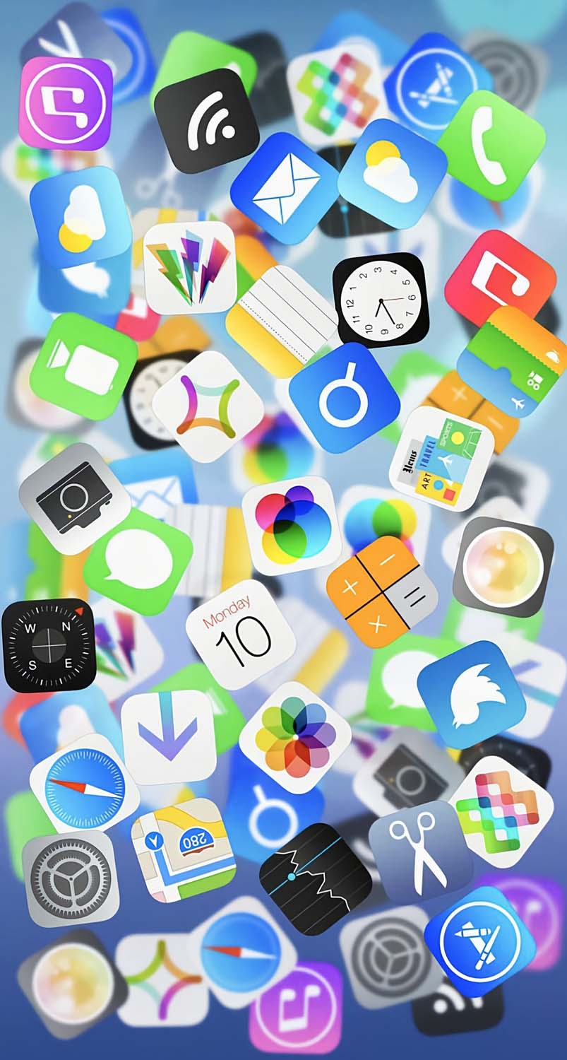 iOS App Icons iPhone Wallpaper 4K  iPhone Wallpapers