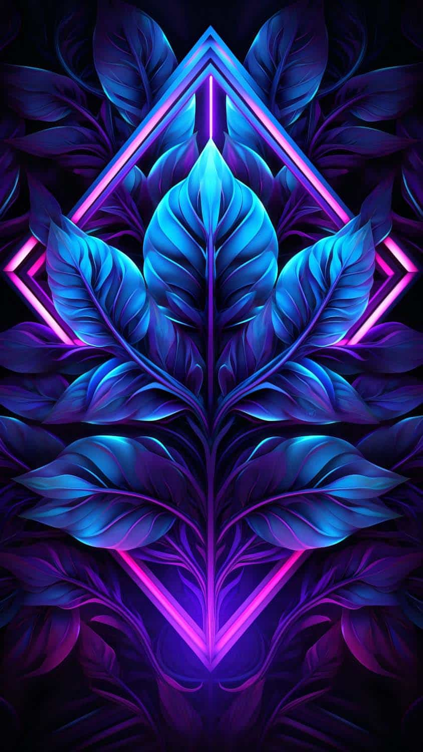 Neon Foliage iPhone Wallpaper 4K  iPhone Wallpapers