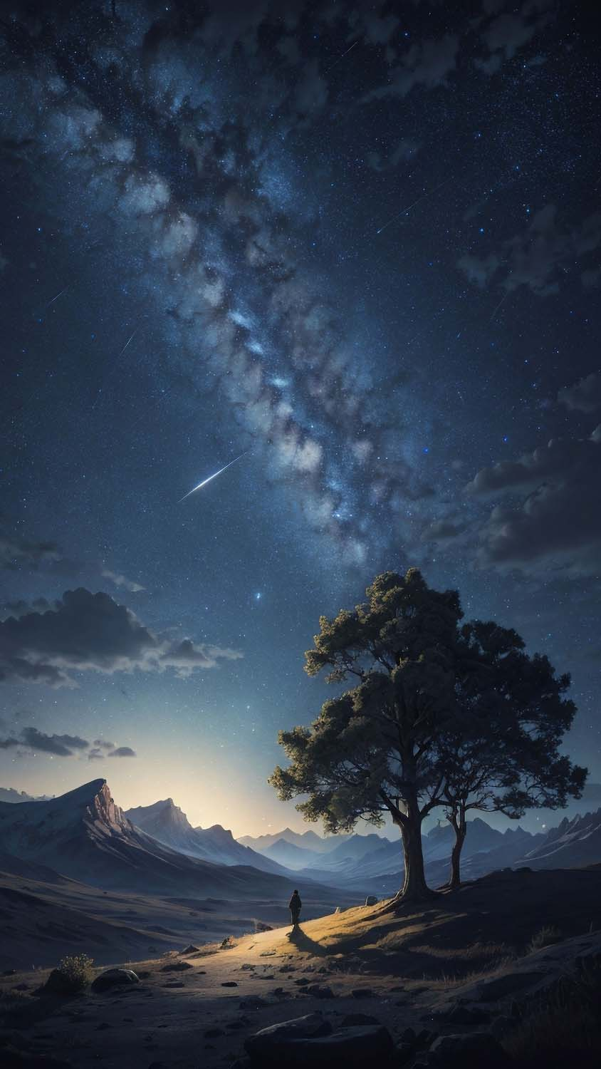 Milky Way From Earth iPhone Wallpaper 4K  iPhone Wallpapers