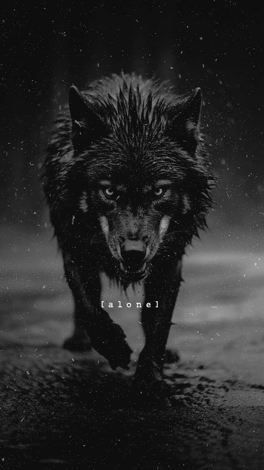 Alone Wolf iPhone Wallpaper 4K  iPhone Wallpapers