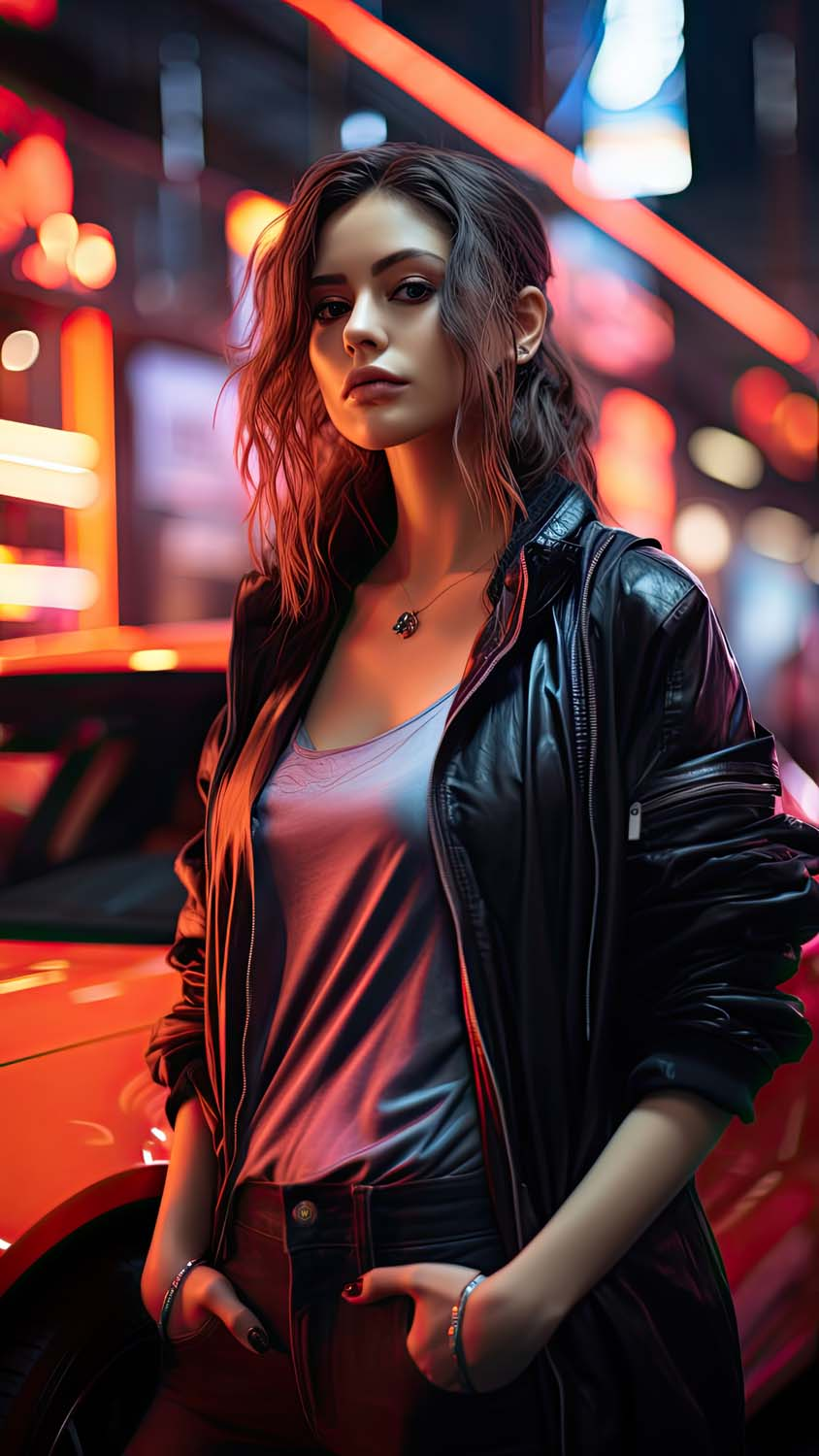 Urban Night Girl iPhone Wallpaper 4K  iPhone Wallpapers