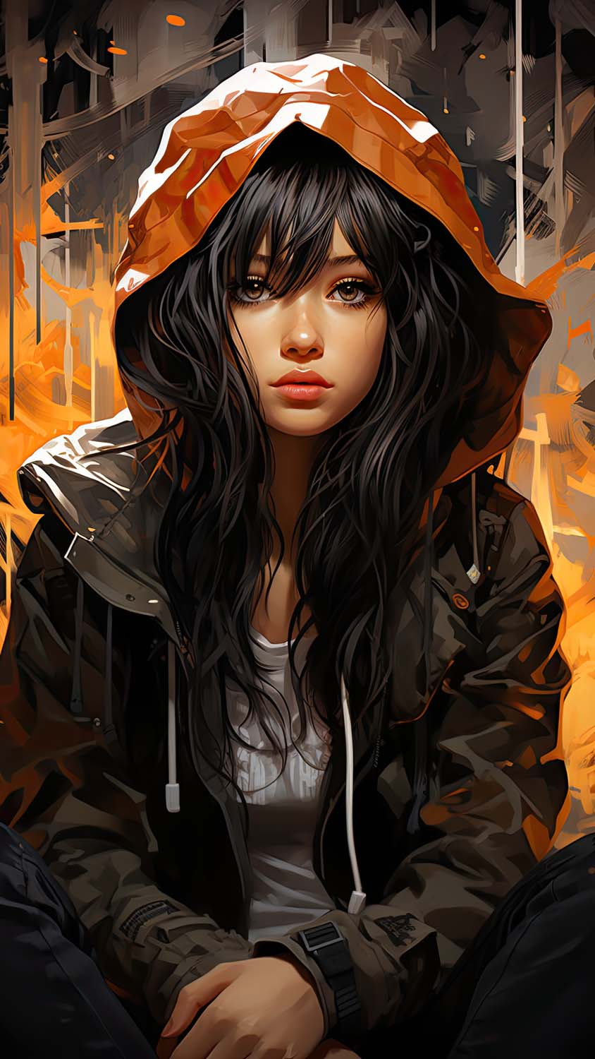 Hoodie Girl Portrait iPhone Wallpaper 4K  iPhone Wallpapers