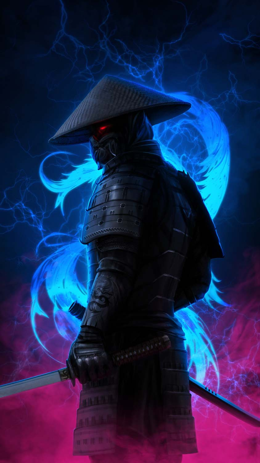 All Black Samurai iPhone Wallpaper 4K  iPhone Wallpapers