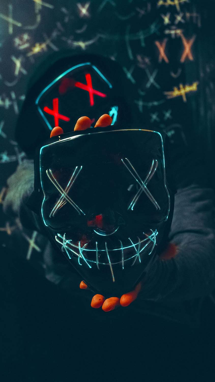 Stitch Mask iPhone Wallpaper 4K  iPhone Wallpapers