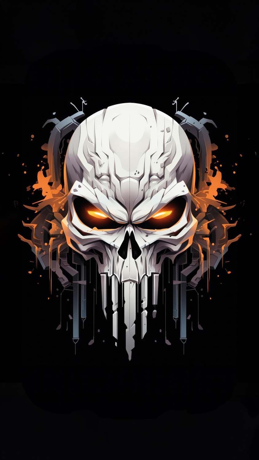 Punisher skull iPhone Wallpaper 4K  iPhone Wallpapers