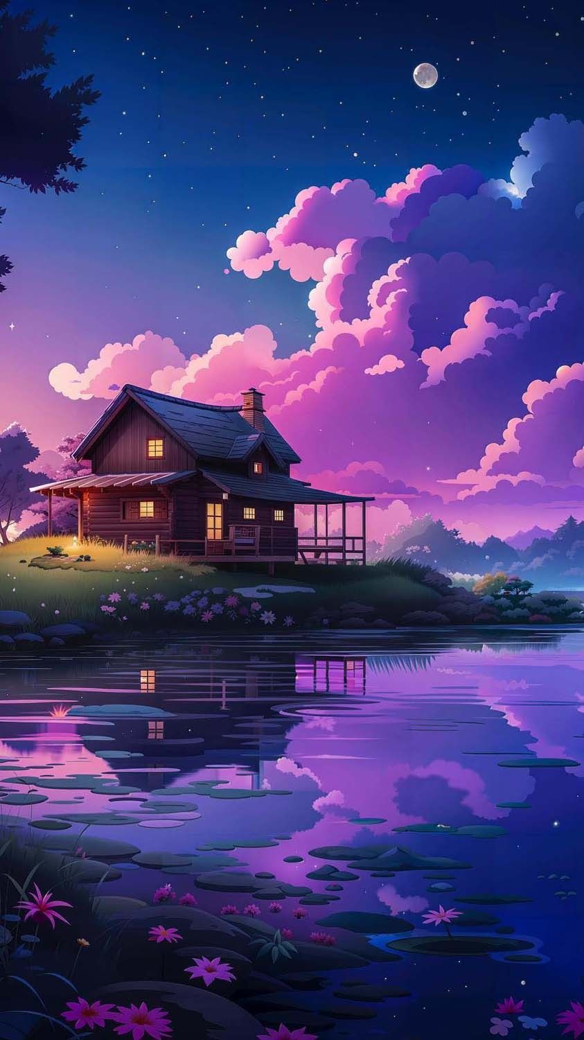 Lake Side House iPhone Wallpaper 4K  iPhone Wallpapers