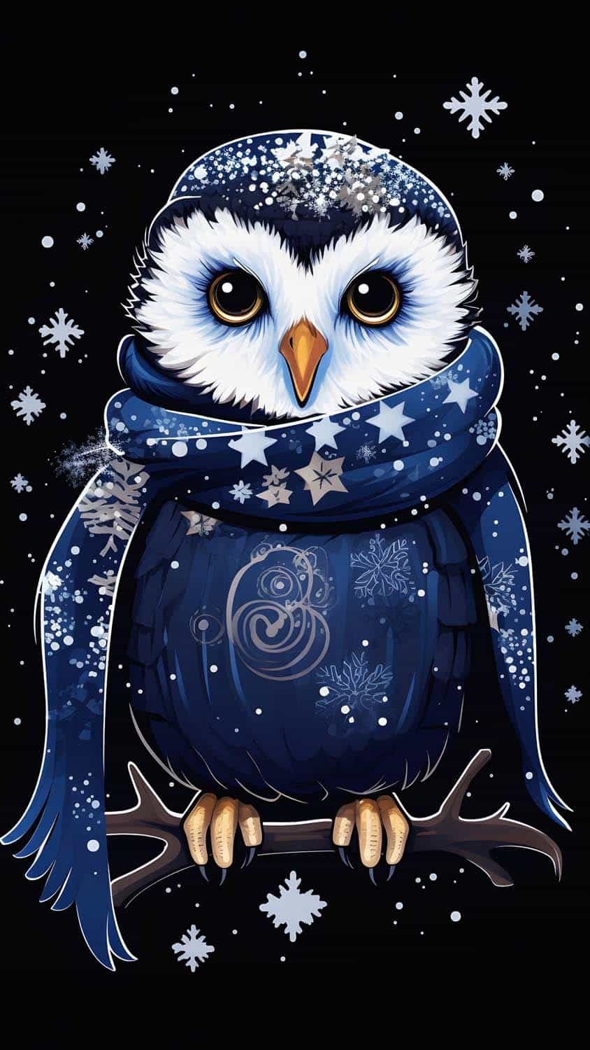 Winter Owl iPhone Wallpaper  iPhone Wallpapers