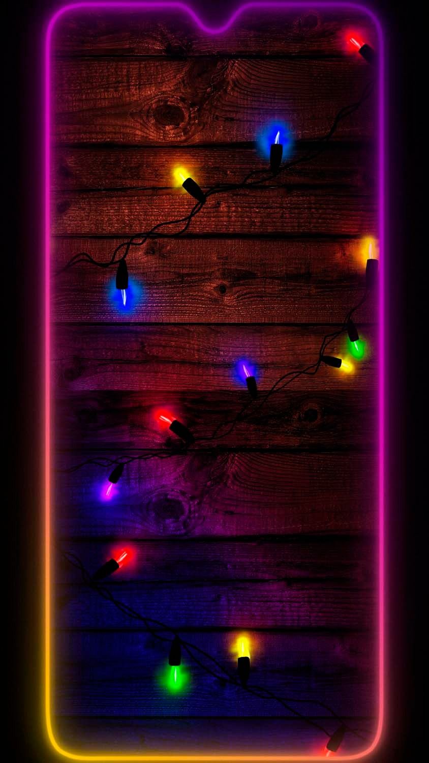 Garland Light Christmas iPhone Wallpaper  iPhone Wallpapers