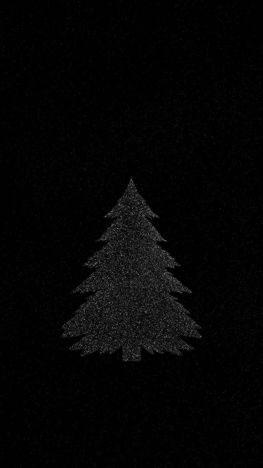 Xmas Tree Dark iPhone Wallpaper  iPhone Wallpapers