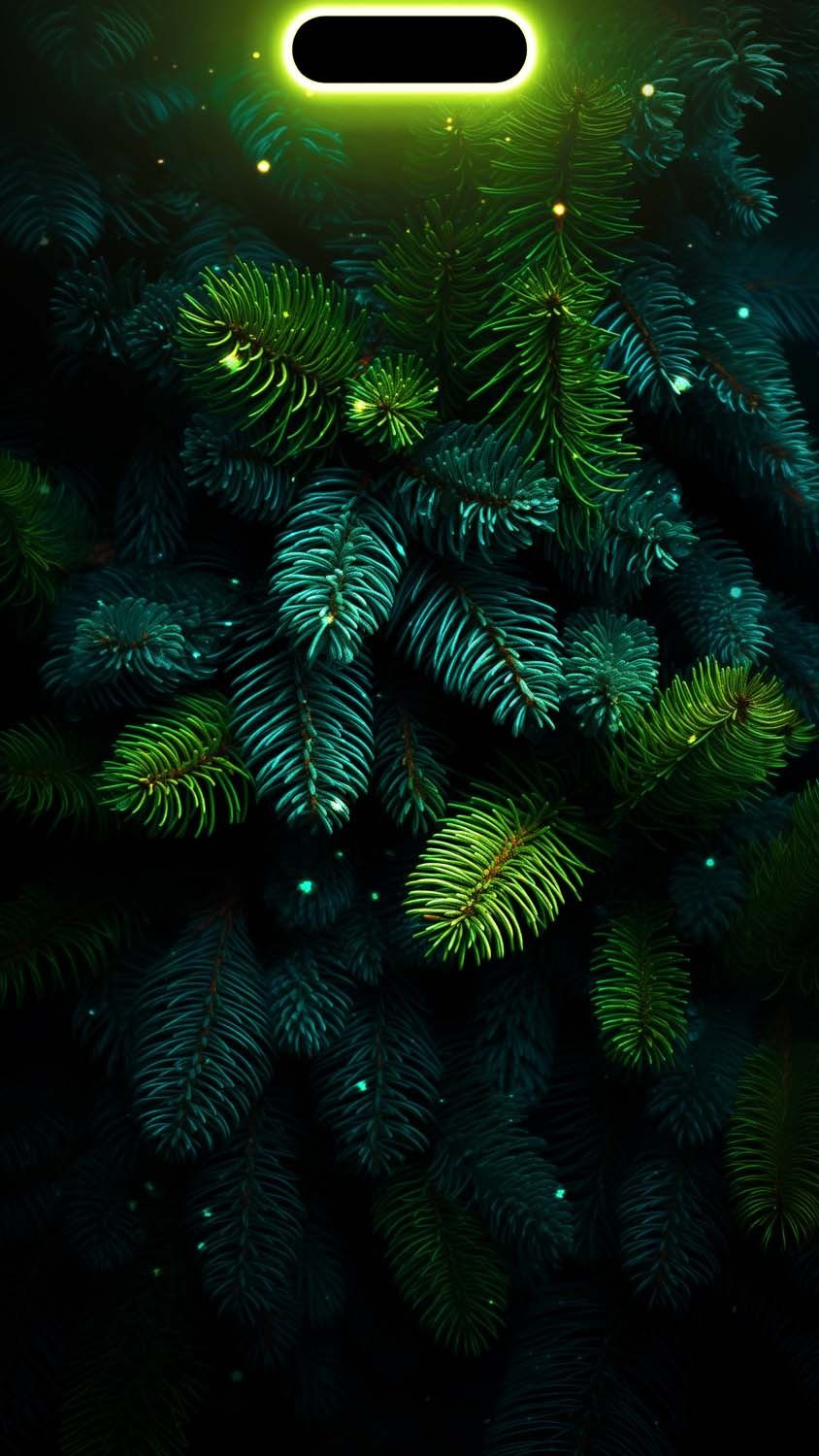 Christmas Tree Dynamic Island Wallpaper iPhone 15 Pro  iPhone Wallpapers