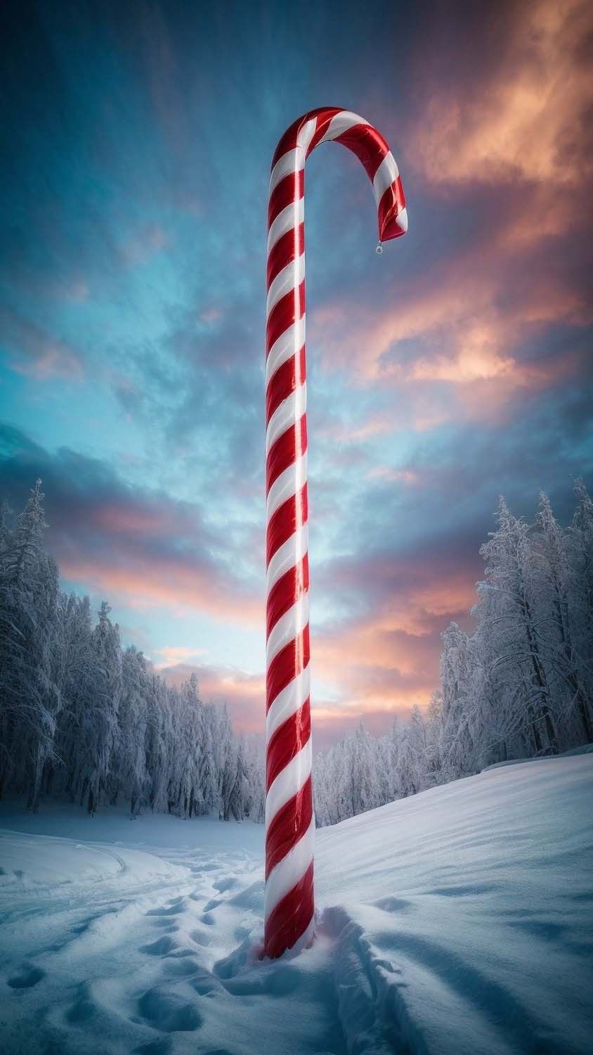 Christmas Candy Cane iPhone Wallpaper  iPhone Wallpapers