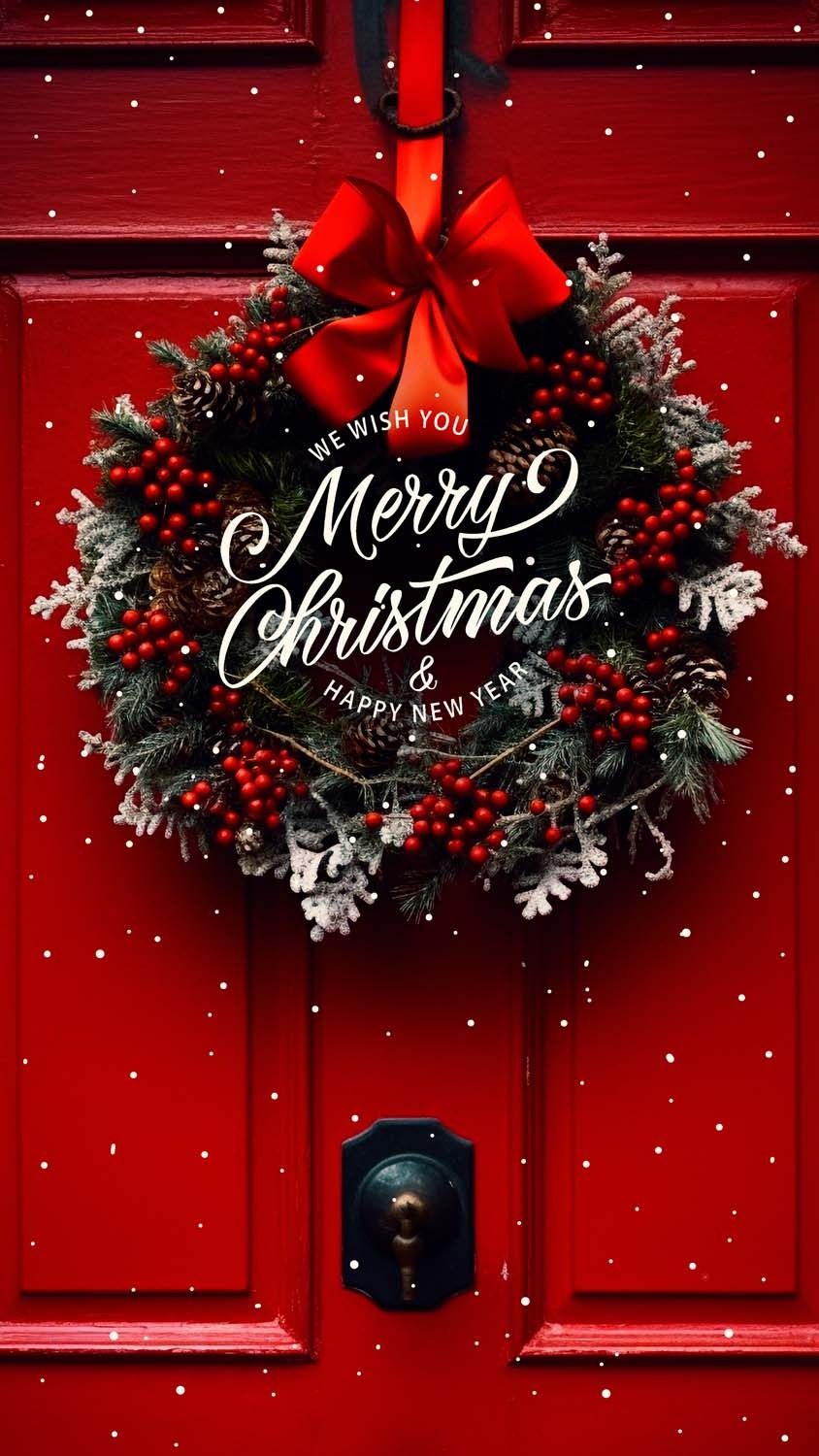 Merry Christmas Happy New Year iPhone Wallpaper  iPhone Wallpapers