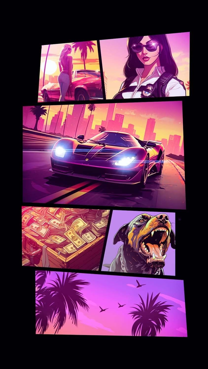 Vice City GTA 6 iPhone Wallpaper  iPhone Wallpapers