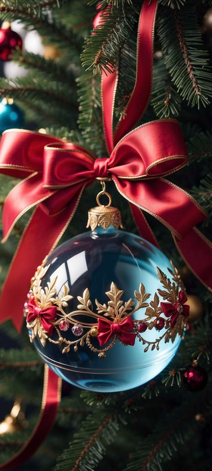 Christmas Glass Ball iPhone Wallpaper  iPhone Wallpapers