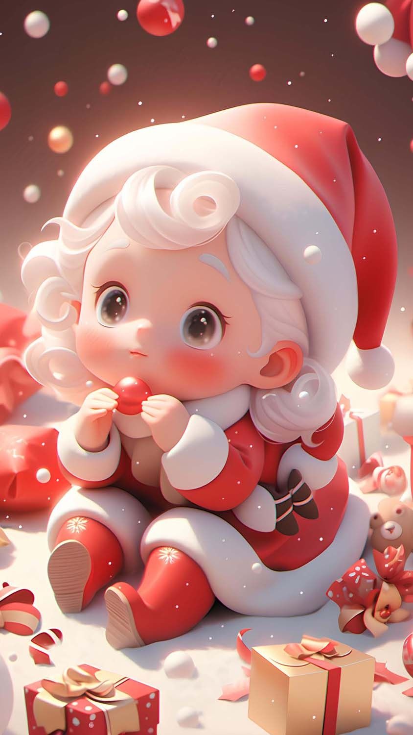 Cute Baby Christmas iPhone Wallpaper  iPhone Wallpapers