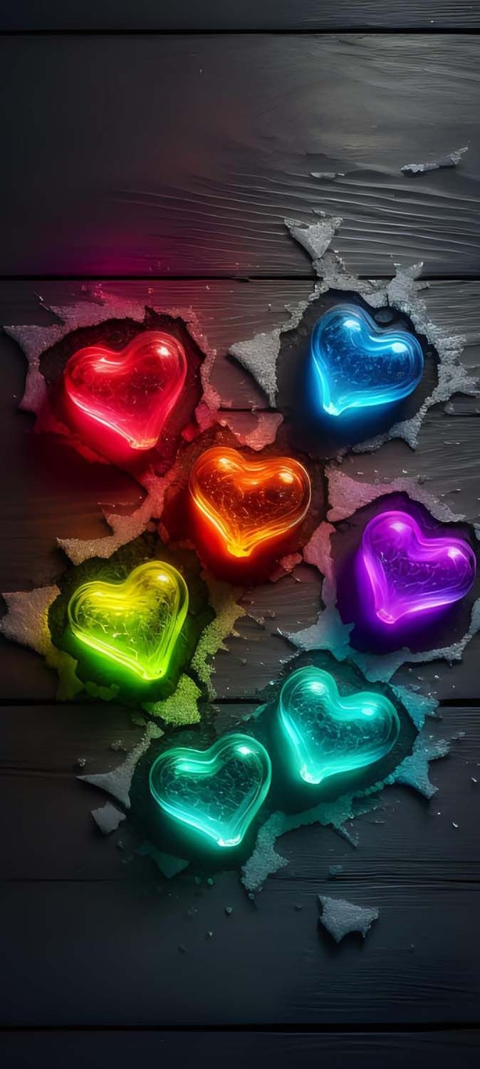 Valentines Day Hearts iPhone Wallpaper HD