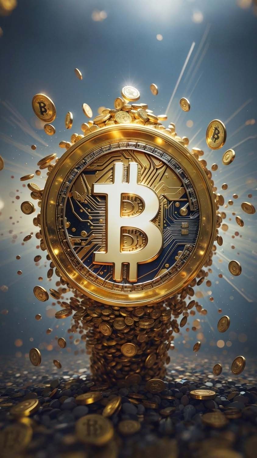 Bitcoins iPhone Wallpaper HD