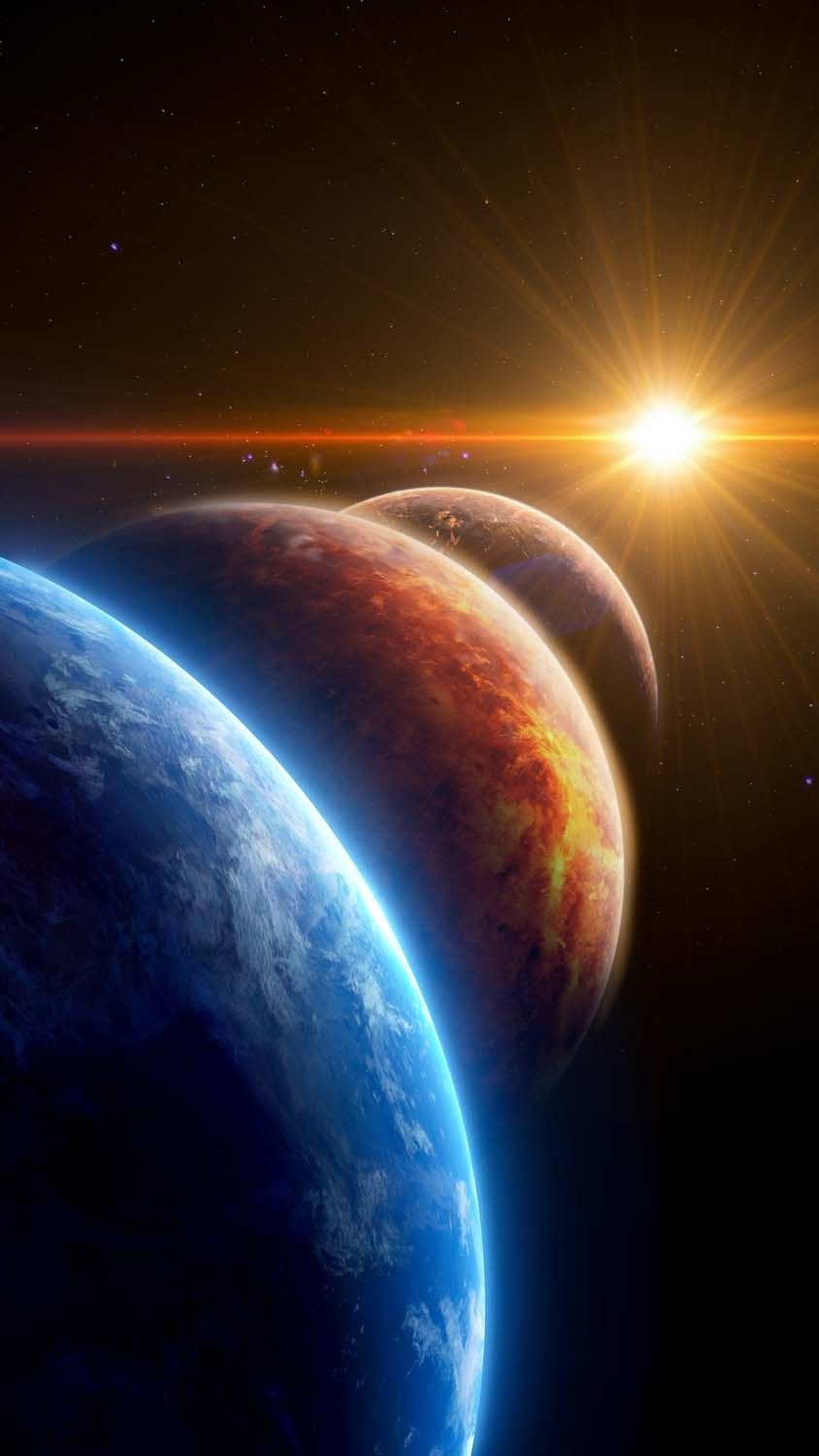 Solar System Planets iPhone Wallpapers