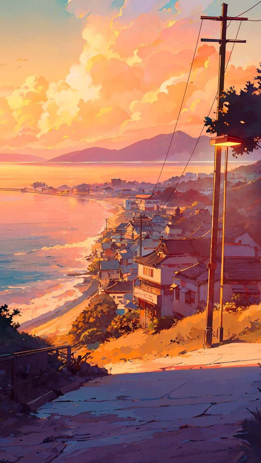 Sunset Views Japan iPhone Wallpapers