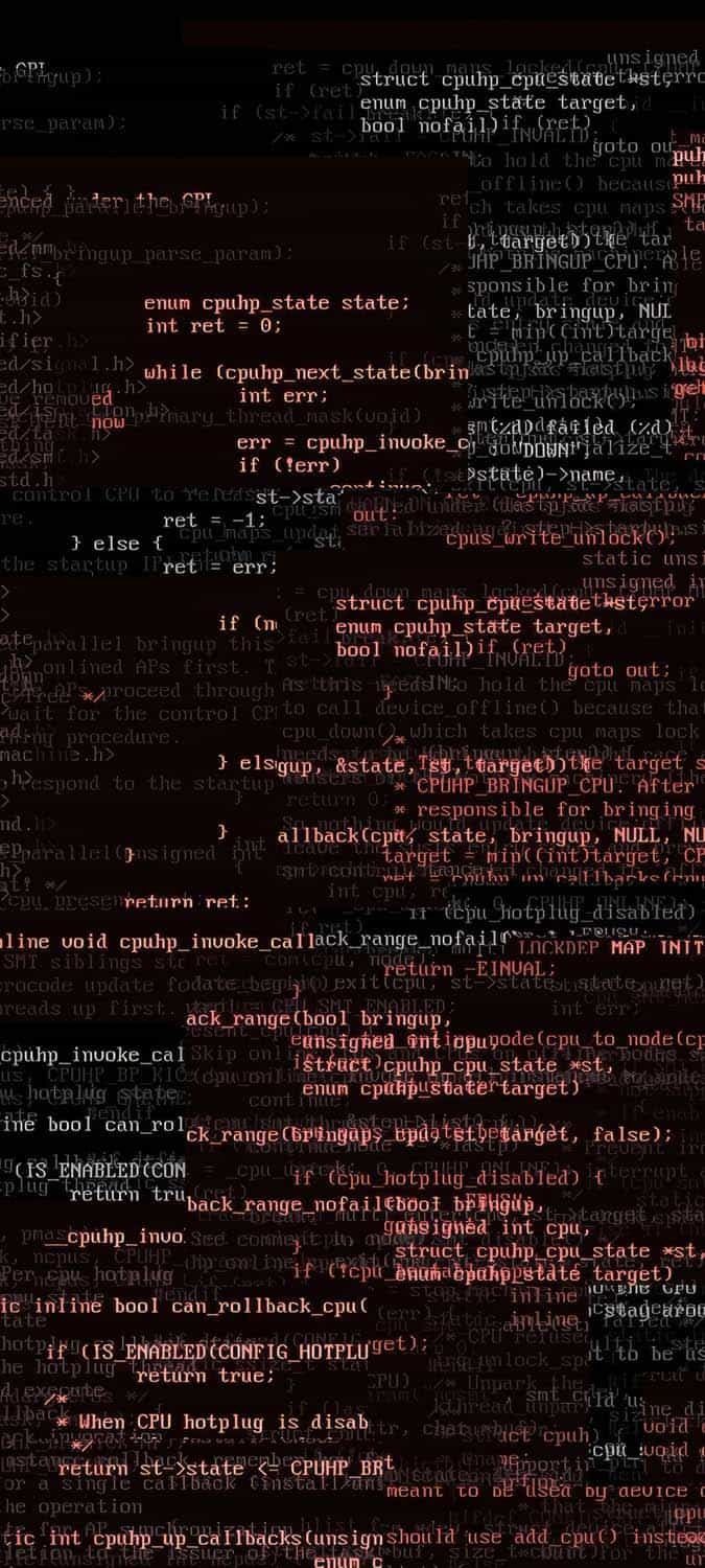 Linux code iPhone Wallpaper