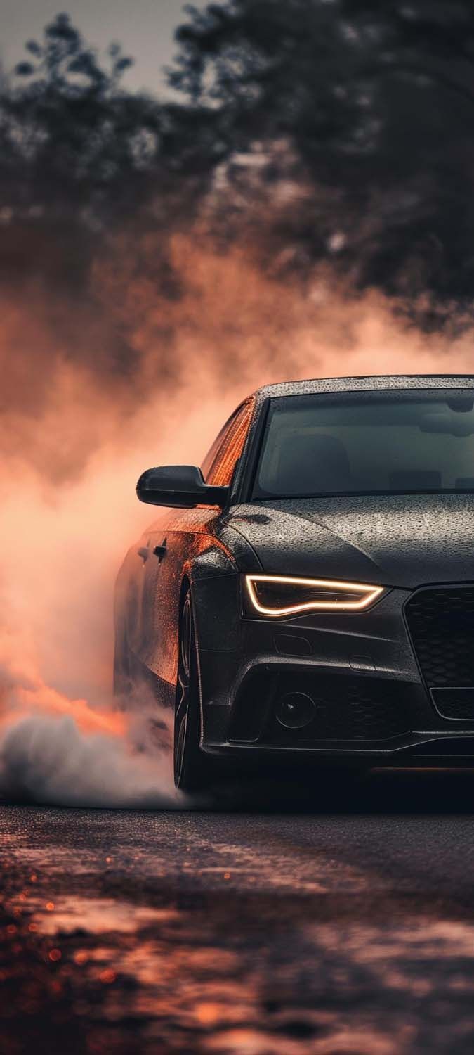 Audi All Black iPhone Wallpaper