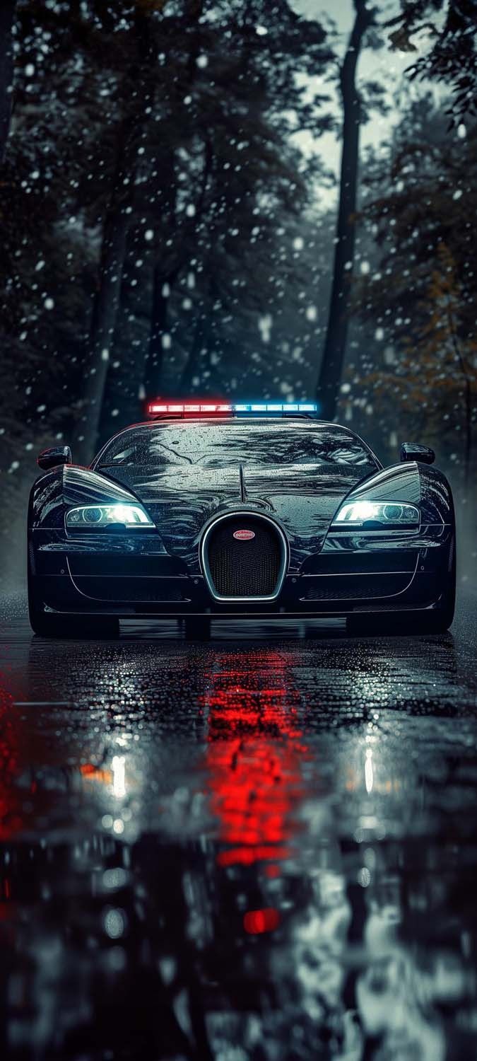 Veyron Policecar iPhone Wallpaper