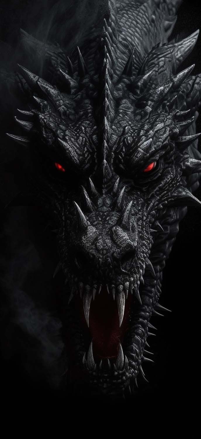 Black Dragon iPhone Wallpaper