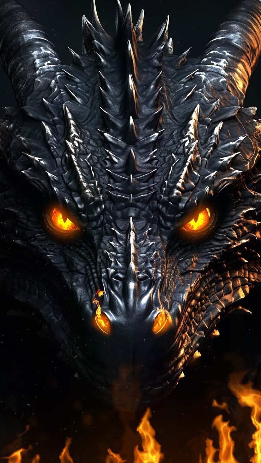 Fire Dragon iPhone Wallpaper