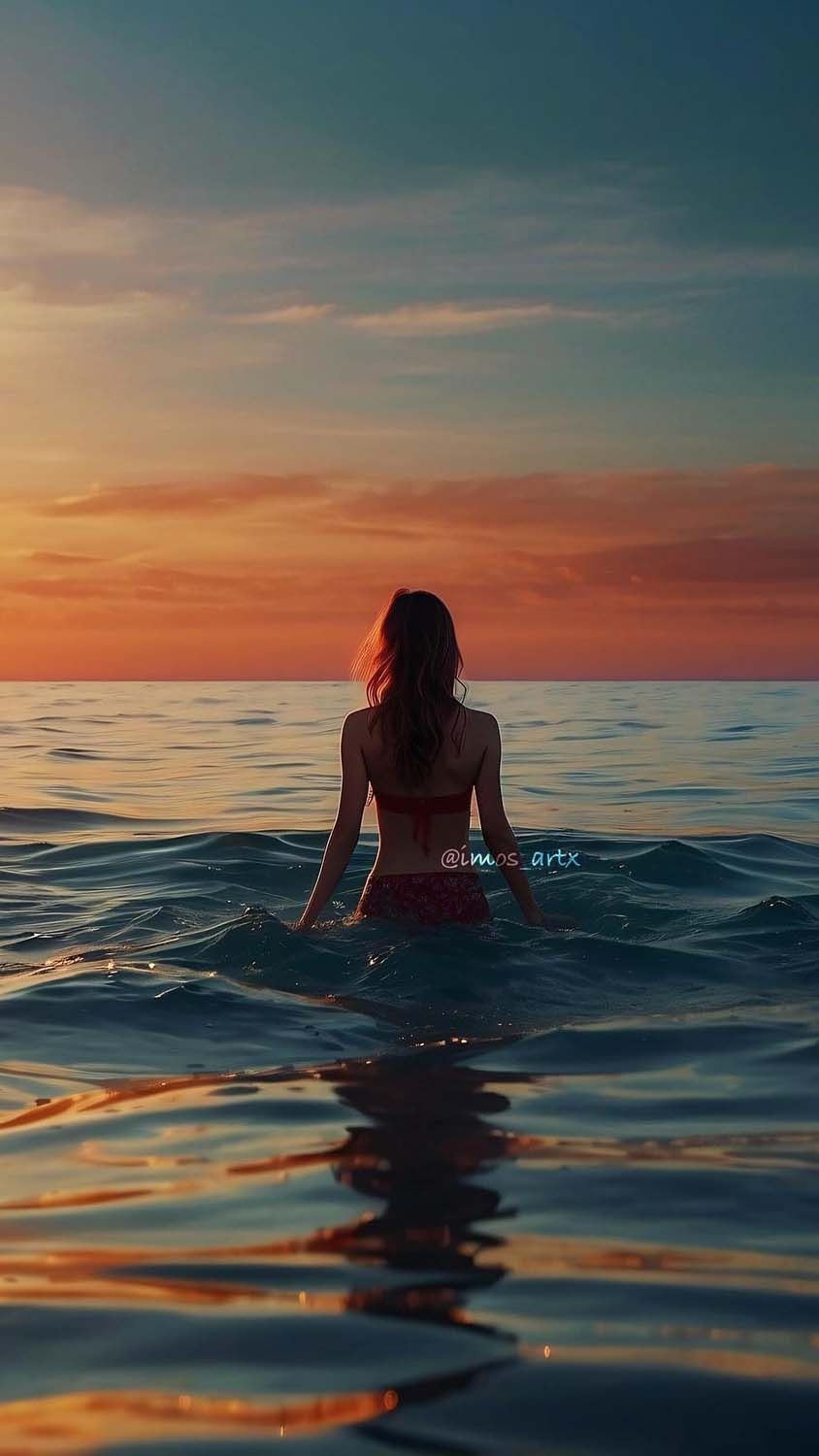 Sunset Beach Vibes iPhone Wallpaper HD