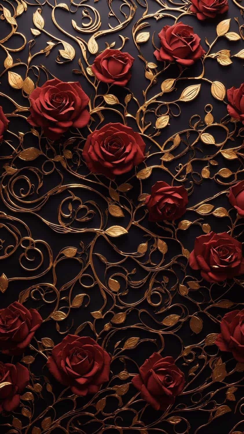 Golden Rose iPhone Wallpaper HD