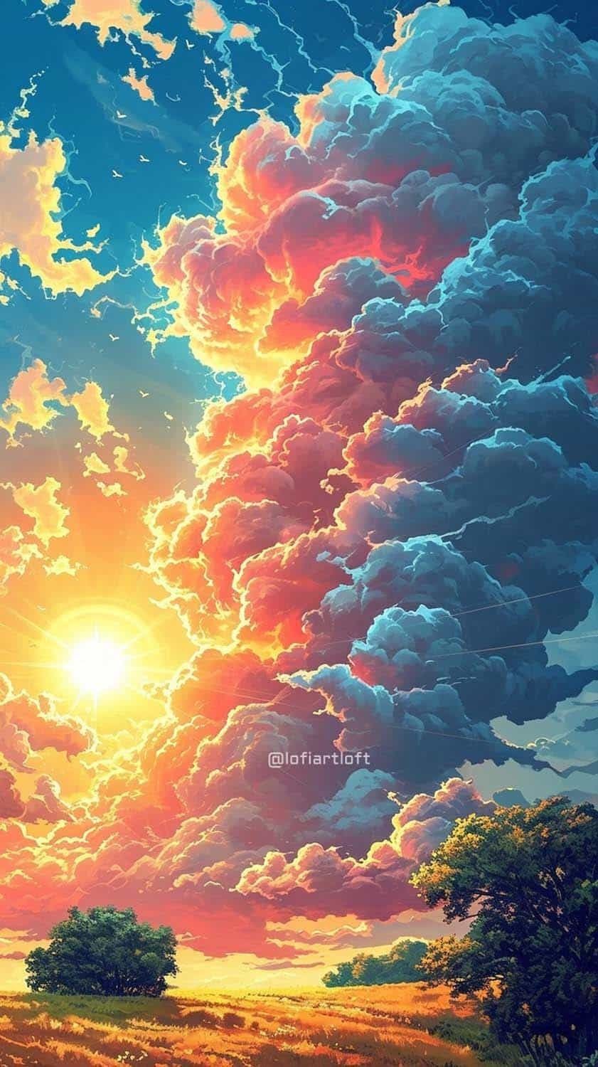 Sunrise Clouds iPhone Wallpaper HD