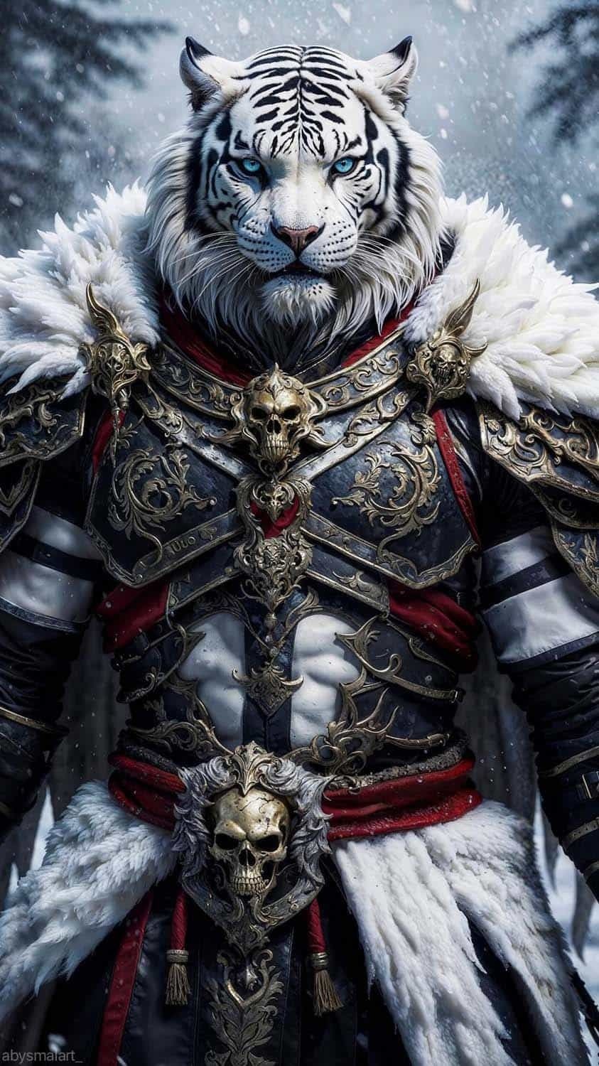 Tiger Warrior iPhone Wallpaper HD