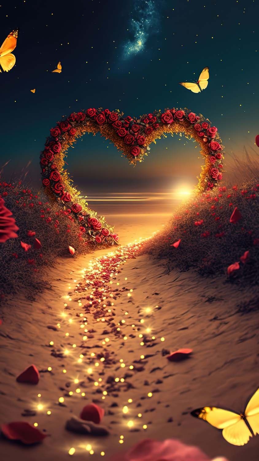 Path of Love iPhone Wallpaper HD