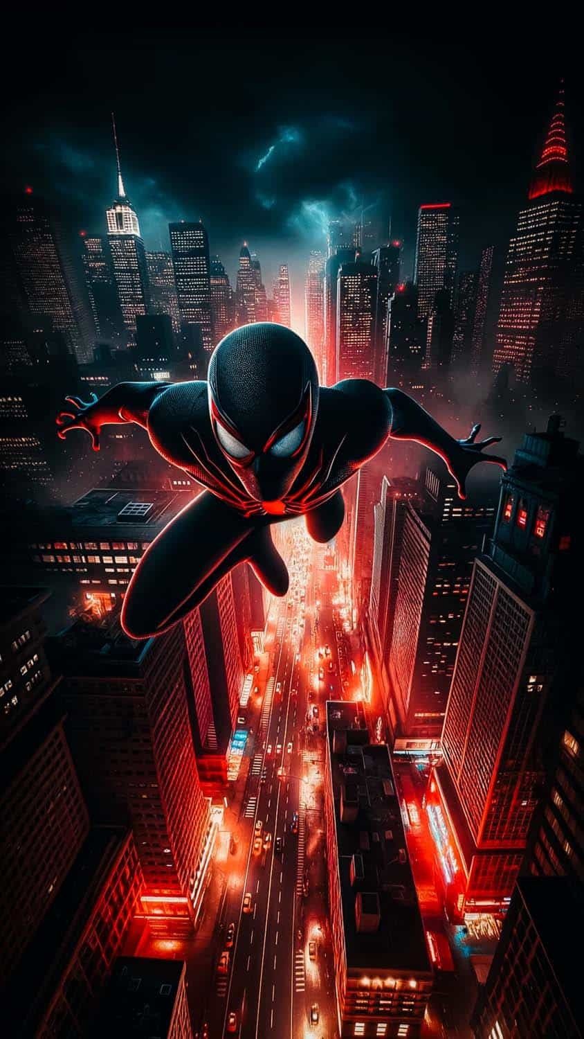 Spiderman Miles iPhone Wallpaper HD 1