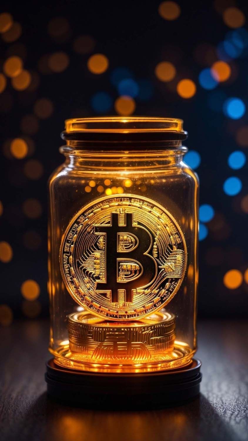 Bitcoin Jar iPhone Wallpaper HD