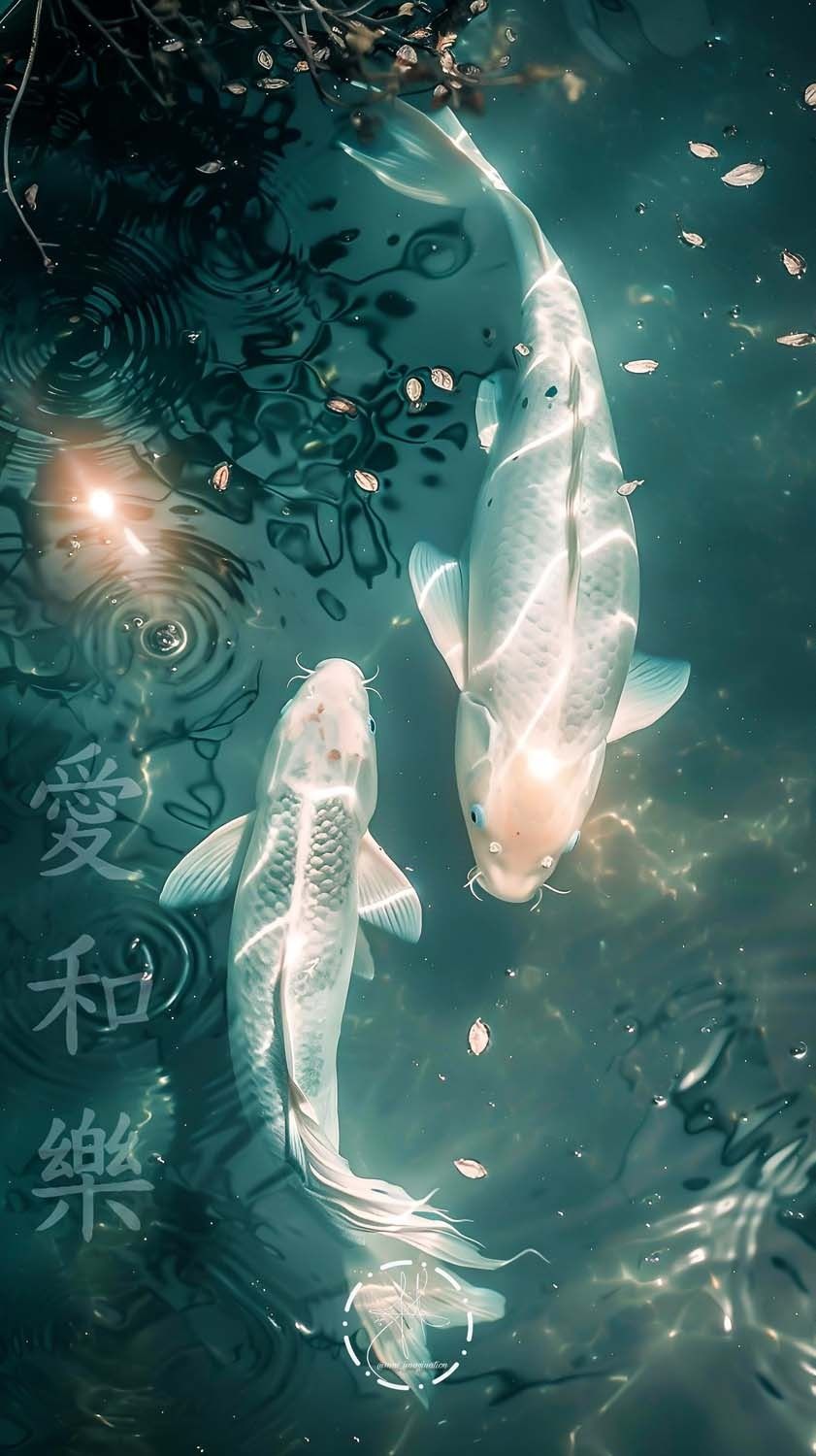 Koi Fish By mai_imagination iPhone Wallpaper HD