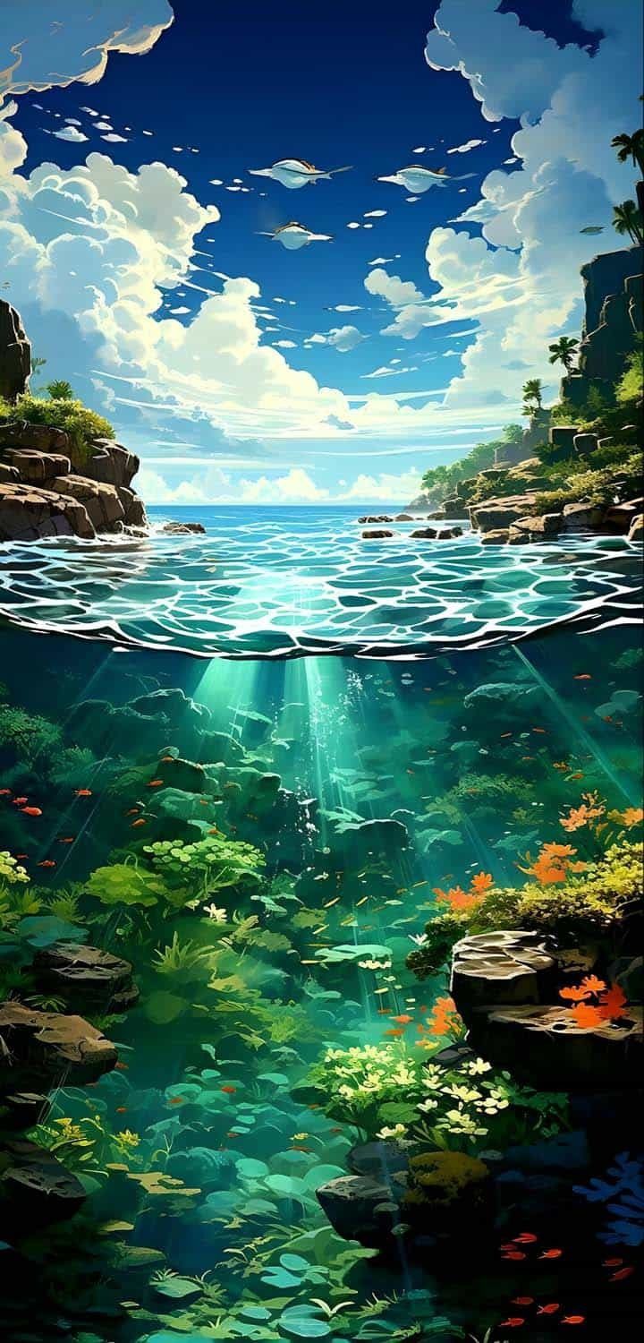 Underwater Ecosystem iPhone Wallpaper HD