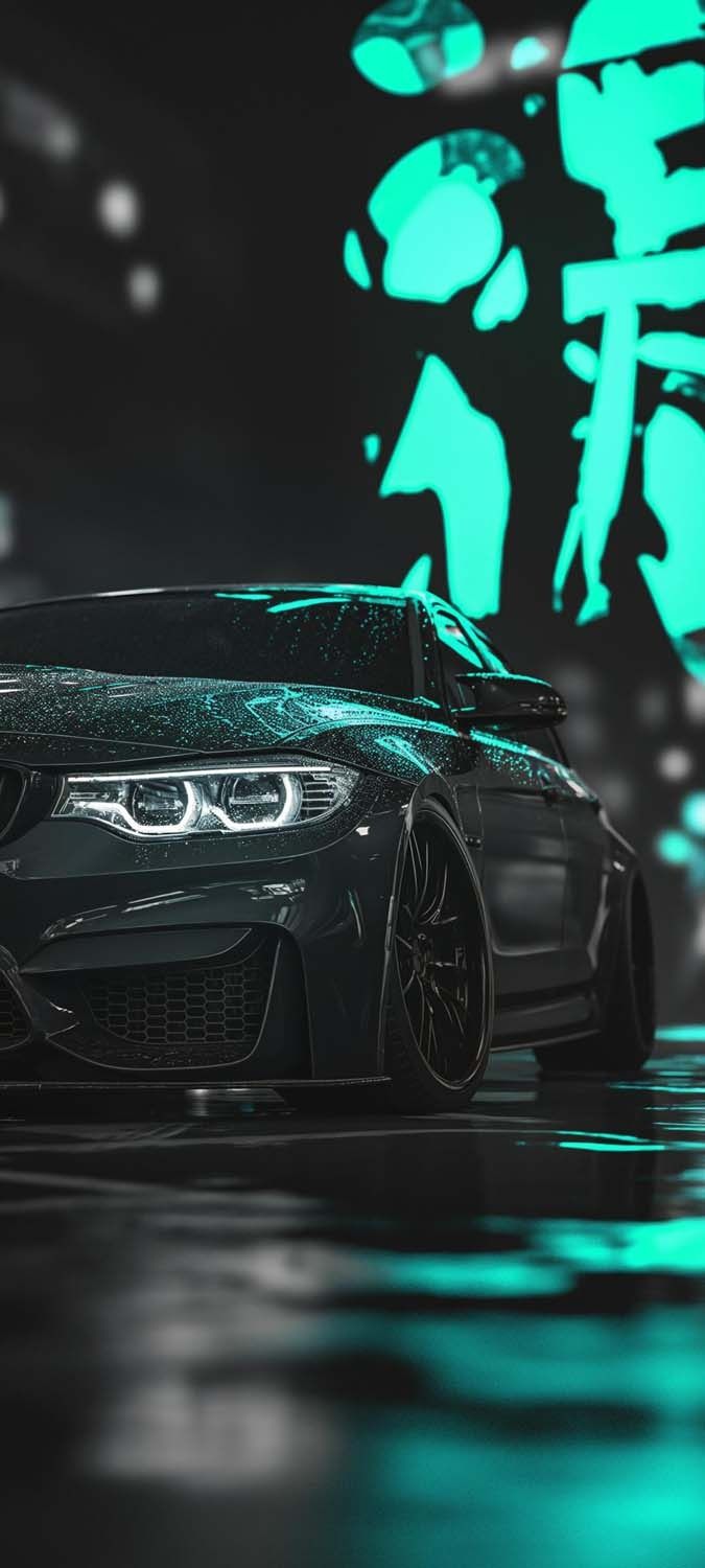 BMW Matte Black iPhone Wallpaper HD