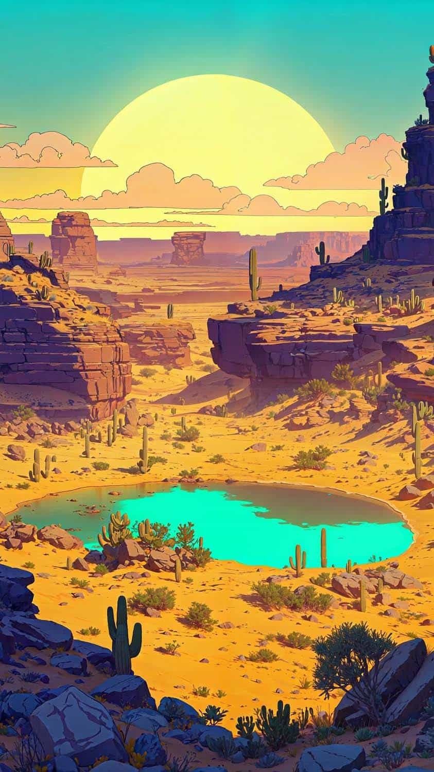 The Desert By sideygitart