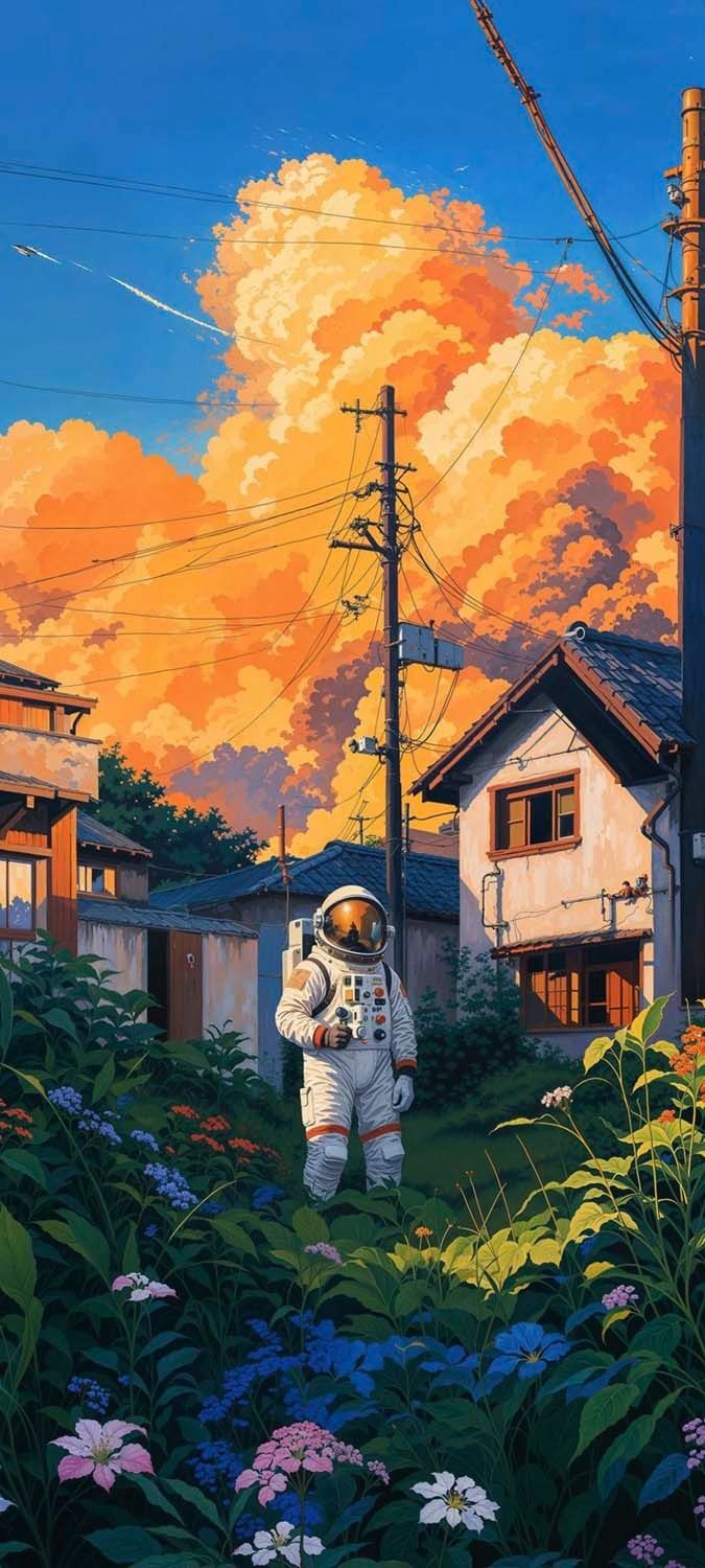 Astronaut in Nature