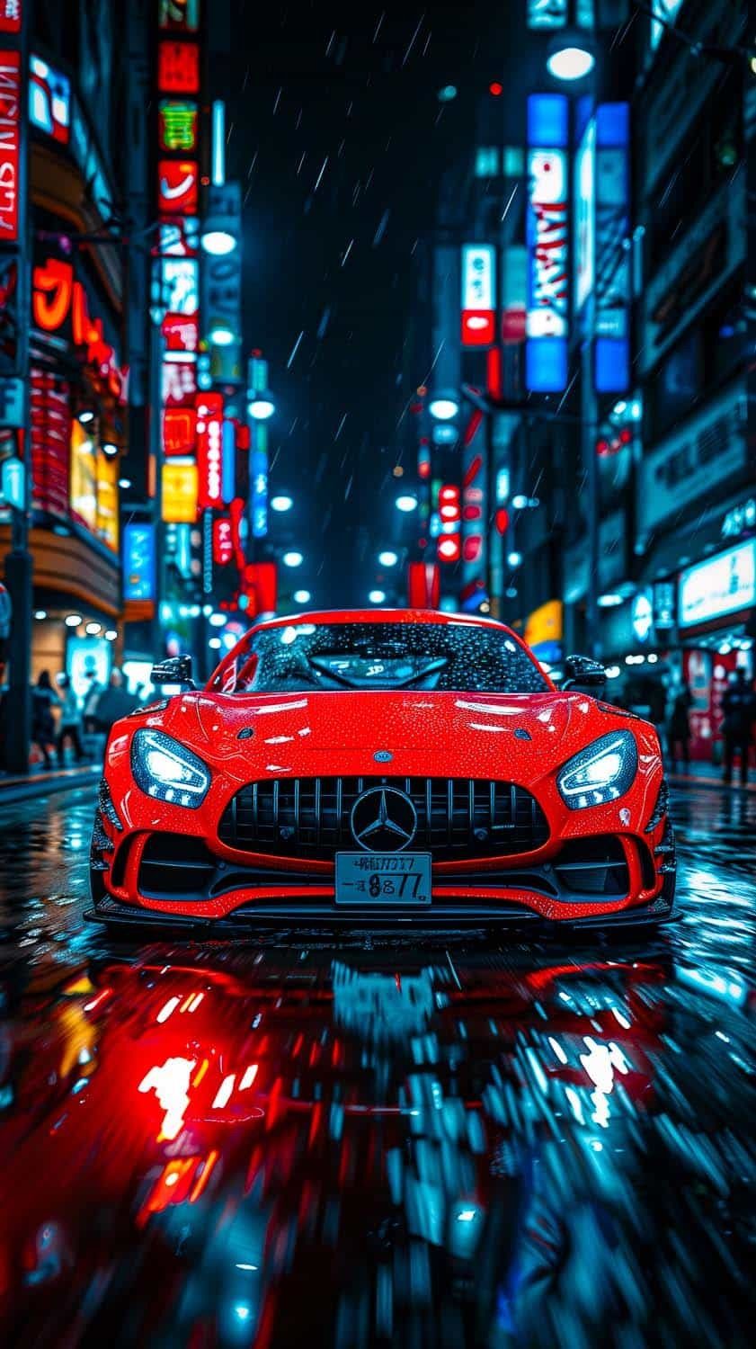 Mercedes Benz AMG GT Coupe Night Drive