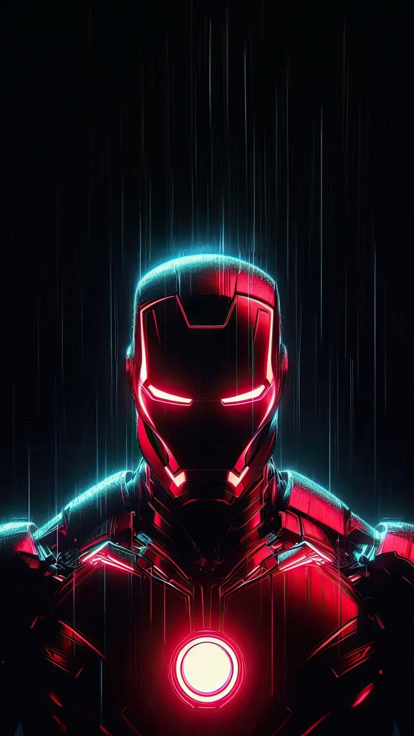 iron man neon red