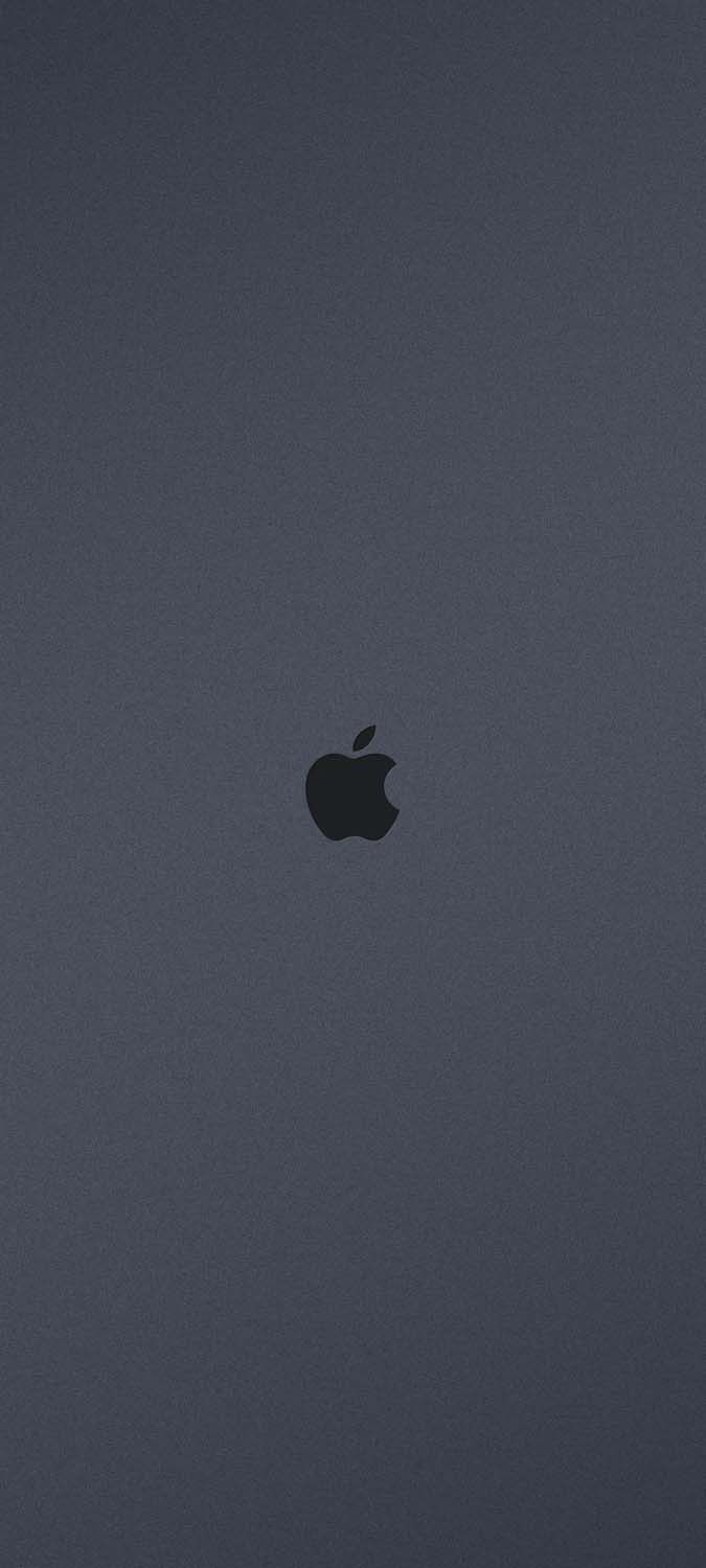 Apple Logo Grey Wallpaper