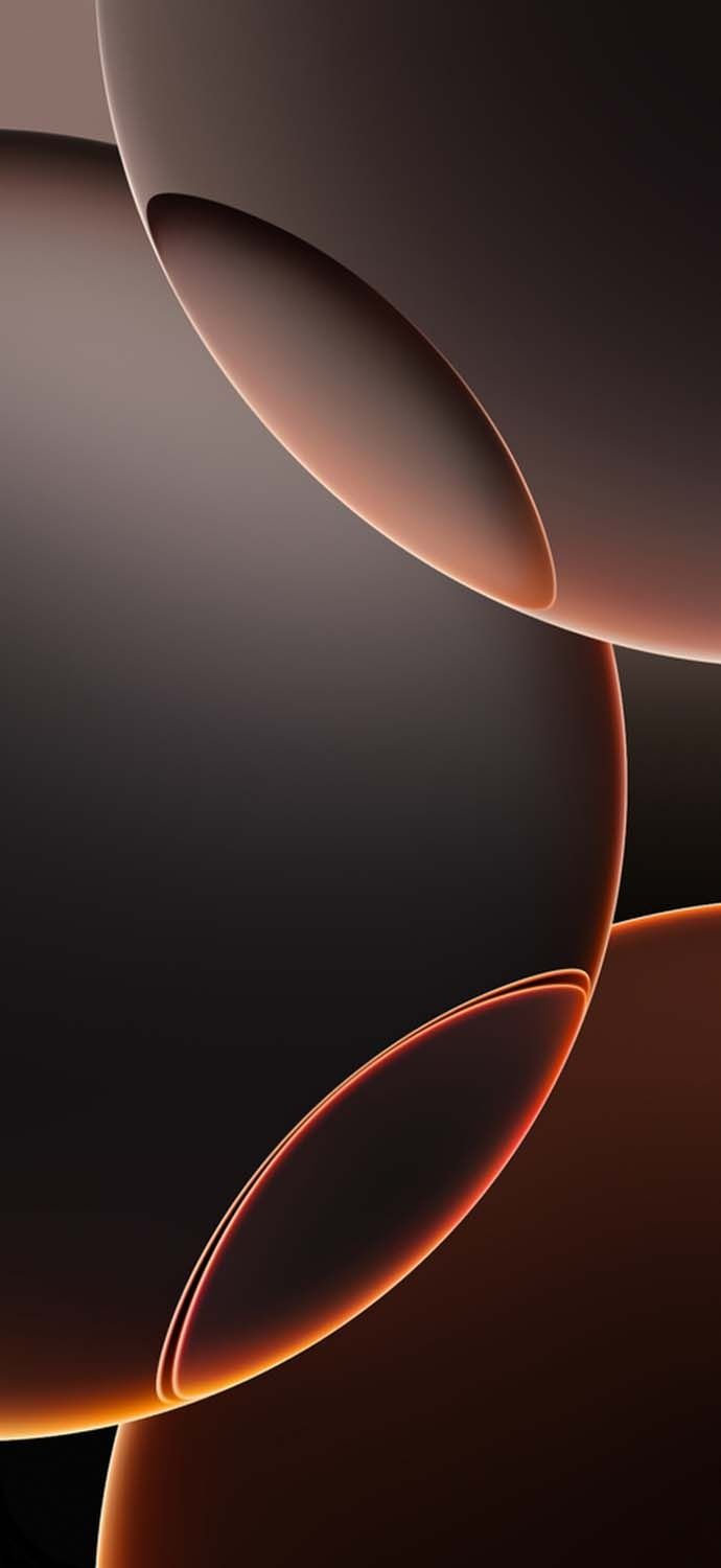 iPhone 16 Pro Circles Abstract Wallpaper