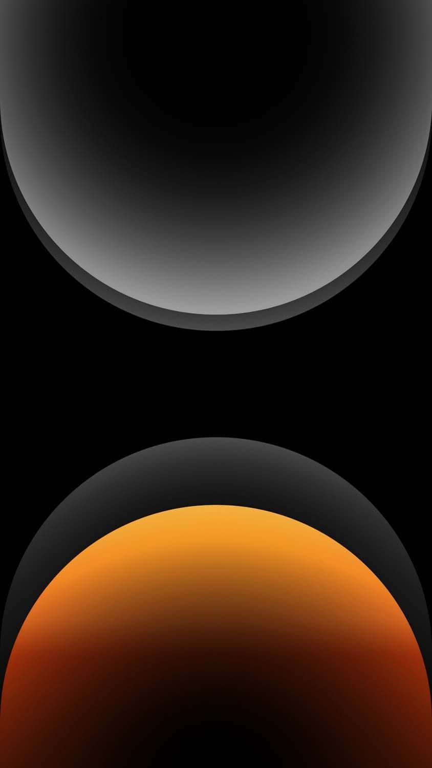 iPhone 16 Pro Max Grey Circles Wallpaper